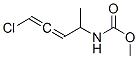 Carbamic  acid,  (4-chloro-1-methyl-2,3-butadienyl)-,  methyl  ester  (9CI) Structure