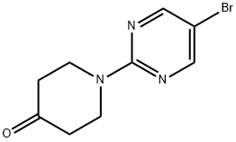 1-(5-BROMOPYRIMIDIN-2-YL)-4-PIPERIDINONE Struktur