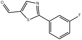 2-(3-FLUOROPHENYL)THIAZOLE-5-CARBALDEHYDE Structure