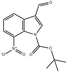 1-Boc-7-nitro-3-formylindole, 914348-97-3, 结构式