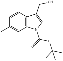 1-BOC-3-ヒドロキシメチル-6-メチルインドール 化学構造式