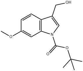 1-Boc-3-hydroxymethyl-6-methoxyindole Structure