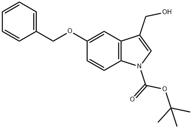 1-Boc-5-benzyloxy-3-hydroxymethylindole Structure