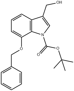 1-Boc-7-benzyloxy-3-hydroxymethylindole Structure