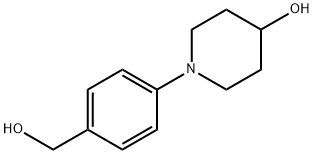 1-(4-HYDROXYMETHYLPHENYL)PIPERIDIN-4-OL Struktur