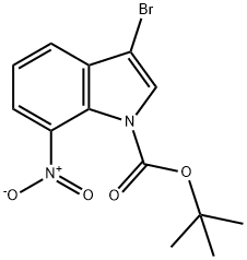 1-Boc-3-bromo-7-nitroindole Struktur