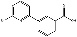 3-(6-溴吡啶-2-基)苯甲酸,914349-44-3,结构式