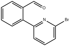 2-(6-ブロモピリジン-2-イル)ベンズアルデヒド 化学構造式