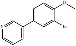 3-(3-BROMO-4-METHOXYPHENYL)PYRIDINE Struktur