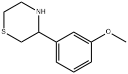 3-(3-METHOXYPHENYL)THIOMORPHOLINE Struktur
