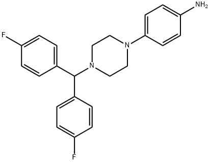 4-{4-[双(4-氟苯基)甲基]哌嗪-1-基}苯胺,914349-65-8,结构式