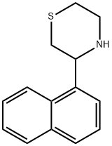 3-(ナフタレン-1-イル)チオモルホリン 化学構造式