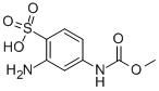 2-AMINO-4-[(METHOXYCARBONYL)AMINO]-BENZENESULFONIC ACID 结构式