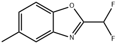 5-METHYL-2-DIFLUOROMETHYL-BENZOXAZOLE 结构式