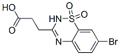 7-Bromo-2H-1,2,4-benzothiadiazine-3-propanoic acid 1,1-dioxide,91445-76-0,结构式