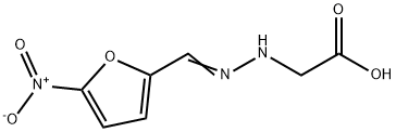 2-[-2[(5-Nitro-2-furanyl)Methylene]hydrazinyl]acetic Acid Structure