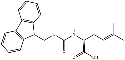 FMOC-L-2-AMINO-5-METHYLHEX-4-ENOIC ACID Struktur