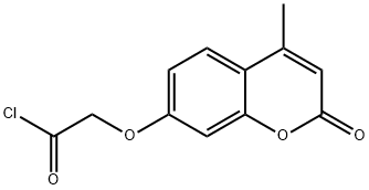 7-[(羰基氯)甲氧基]-4-甲基香豆素,91454-65-8,结构式