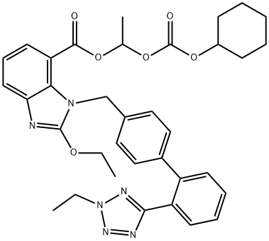 2H-2-Ethyl Candesartan Cilexetil 化学構造式