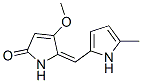 2H-Pyrrol-2-one,  1,5-dihydro-4-methoxy-5-[(5-methyl-1H-pyrrol-2-yl)methylene]-,914617-29-1,结构式