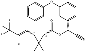 高效氯氟氰菊酯 结构式