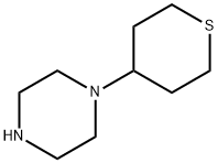 1-(テトラヒドロ-2H-チオピラン-4-イル)ピペラジン DIHYDROCHLORIDE HYDRATE 化学構造式