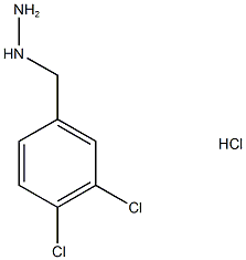 (3,4-二氯苄基)肼二盐酸盐 结构式