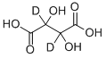 DL-酒石酸-D2, 91469-46-4, 结构式