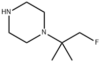 Piperazine,  1-(2-fluoro-1,1-dimethylethyl)-,914768-62-0,结构式