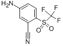 5-amino-2-(trifluoromethylsulfonyl)benzonitrile 结构式