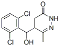 5-((2',6'-dichlorophenyl)hydroxymethyl)-6-methyl-4,5-dihydro(2H)-3-pyridazinone 化学構造式