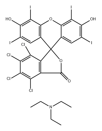 ROSEBENGAL二(三乙基铵)盐, 91491-51-9, 结构式
