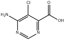 6-aMino-5-chloropyriMidine-4-carboxylic acid Struktur