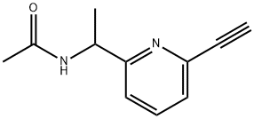 Acetamide,  N-[1-(6-ethynyl-2-pyridinyl)ethyl]- Structure
