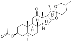 HECOGENIN ACETATE Structure