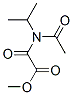 Acetic  acid,  2-[acetyl(1-methylethyl)amino]-2-oxo-,  methyl  ester Struktur