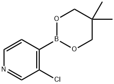 3-クロロピリジン-4-ボロン酸,ネオペンチルグリコールエステル 化学構造式