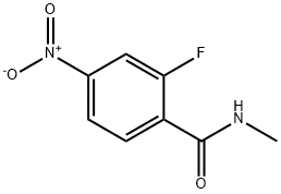 2-FLUORO-N-METHYL-4-NITROBENZAMIDE Struktur