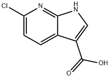 6-chloro-1H-pyrrolo[2,3-b]pyridine-3-carboxylic acid Structure