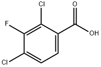 2,4-Dichloro-3-fluorobenzoic acid Structure