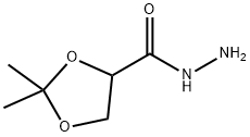 1,3-Dioxolane-4-carboxylic  acid,  2,2-dimethyl-,  hydrazide Structure