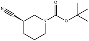 (S)-1-N-Boc-3-氰基哌啶 结构式