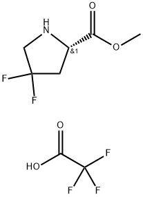 4,4-Difluoro-L-proline Methyl ester trifluoroacetate,915230-14-7,结构式