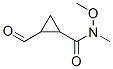 Cyclopropanecarboxamide,  2-formyl-N-methoxy-N-methyl- Structure