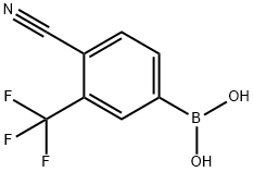 [4-CYANO-3-(TRIFLUOROMETHYL)PHENYL]BORONIC ACID Structure