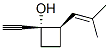 Cyclobutanol, 1-ethynyl-2-(2-methyl-1-propenyl)-, cis- (9CI) Structure