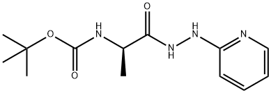 (R)-tert-Butyl 1-oxo-1-(2-(pyridin-2-yl)hydrazinyl)propan-2-ylcarbamate 结构式