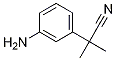 2-(3-aminophenyl)-2-methylpropanenitrile Struktur