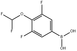 3,5-DIFLUORO-4-DIFLUOROMETHOXY-BENZENEBORONIC ACID Struktur