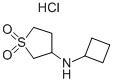 Cyclobutyl-(1,1-dioxo-tetrahydrothiophen-3-yl)-amine hydrochloride 化学構造式